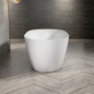 FugaFlow Eccelente Calma Baignoire îlot - 170x80cm - acrylique - siphon - blanc mat SW1451429
