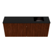 Mondiaz JOYA 100cm toiletmeubel - kleur Ruby - Wastafel FAYE positie Rechts Zonder kraangat kleur Urban. SW1421825
