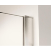 Fortifura Galeria inloopdouche - 100x200cm - mat glas - wandarm - Geborsteld RVS PVD (RVS) SW876822