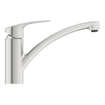 GROHE Eurosmart Mitigeur de cuisine - bec pivotant - SuperSteel brossé SW536454