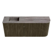 Mondiaz JOYA-DLUX 101.6cm toiletmeubel - ronding rechts kleur Shadow - Wastafel FAYE positie Links 1 kraangat kleur Oza. SW1425074
