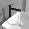Villeroy & Boch Dawn ensemble de robinet à une poignée rehaussé - noir mat SW974135