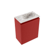 MONDIAZ TURE-DLUX Meuble toilette - 40cm - Fire - EDEN - vasque Glace - position droite - 1 trou de robinet SW1103254