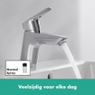 Hansgrohe Logiss wastafelkraan 70 met push open chroom 0605642