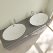 Villeroy & Boch Loop & Friends Vasque à poser - 620 x 420 x 120 stone white mat (blanc) CeramicPlus - avec trop-plein SW644101