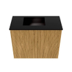 Mondiaz JOYA 50cm meuble de toilette - couleur Oak - Lavabo FAYE position Gauche 1 trou de robinet couleur Urban. SW1421179