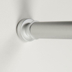 Sealskin Seallux Barre de douche à coincer diamètre 28mm ajustable de 80cm à 130cm aluminium mat CO276663205