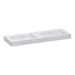 BRAUER Coral lavabo - 140x46x10cm - 2 lavabos - sans trous de robinet - composite - aspect marbre Calacatta Gold SW1419160