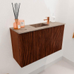 Mondiaz JOYA-DLUX 70cm toiletmeubel - kleur Ruby - Wastafel FAYE positie Midden 1 kraangat kleur Arena. SW1425289