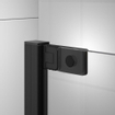 Sealskin inc. cabine de douche quadrant en deux parties 100x100x200cm verre de sécurité transparent de 8mm avec anti-basculement noir mat SW771707
