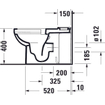 Duravit No.1 WC au sol 65.5x36.5x42cm Blanc haute brillance SW723802