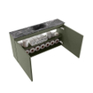 MONDIAZ TURE-DLUX Meuble toilette - 100cm - Army - EDEN - vasque Lava - position centrale - sans trou de robinet SW1103662