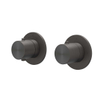 IVY Concord Ensemble de douche à effet pluie - encastré - symmetry - inverseur d'arrêt 2 voies - bras de plafond 20 cm - pomme de douche principale medium 20 cm - support avec sortie - flexible de douche 150 cm - douchette à main bâton - RVS316 - noir car SW1031979