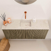 Mondiaz JOYA-DLUX 90cm toiletmeubel - kleur Dusk - Wastafel FAYE positie Midden Zonder kraangat kleur Frappe. SW1423080