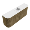 Mondiaz JOYA 103.2cm toiletmeubel - ronding links en rechts kleur Dusk - Wastafel FAYE positie Midden 1 kraangat kleur Talc. SW1421633