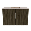Mondiaz JOYA-DLUX Meuble de salle de bains 60cm - couleur Shadow - Vasque FAYE position Milieu Sans trou de robinet couleur Saba. SW1425110