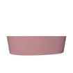Arcqua Rocker Waskom - opbouw - organisch - links - 50x37cm - mat roze SW976316