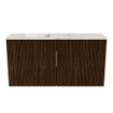 Mondiaz JOYA-DLUX Meuble de salle de bains 80cm - couleur Walnut - Vasque FAYE position Gauche Sans trou de robinet couleur Frappe SW1422265
