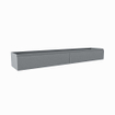 Mondiaz FOGE wastafelonderkast - 200x41x25cm - 2 lades - uitsparing midden - softclose - Plata SW1015753