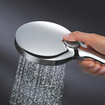 GROHE Rainshower SmartActive Ensemble de douche pluie apparent - pomme de douche 31cm - douchette ronde - chromé SW472306