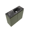 MONDIAZ TURE-DLUX Meuble toilette - 60cm - Army - EDEN - vasque Lava - position droite - 1 trou de robinet SW1105189