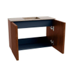 Mondiaz JOYA-DLUX 60cm meuble de salle de bains - couleur Ruby - Vasque FAYE position Milieu 1 trou de robinet couleur Saba. SW1425584