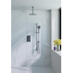 Fortifura Calvi wandaansluitbocht - rozet rond - Geborsteld Gunmetal PVD OUTLETSTORE STORE43770