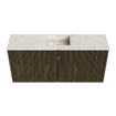 Mondiaz JOYA-DLUX 90cm meuble de salle de bains - couleur Shadow - Vasque FAYE position Milieu 1 trou de robinet couleur Frappe. SW1422681