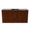 Mondiaz JOYA-DLUX Meuble de salle de bains 80cm - couleur Ruby - Vasque FAYE position Milieu 1 trou de robinet couleur Lava SW1423607