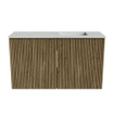 Mondiaz JOYA-DLUX Meuble de toilette 70cm - couleur Dusk - Vasque FAYE position Droite 1 trou de robinet couleur Opalo. SW1423302