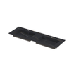 INK Post wastafel - 140x45x1cm - 2 wasbakken - 2 kraangaten - keramiek Lauren black mat SW693475