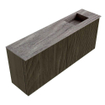 Mondiaz JOYA-DLUX 100cm toiletmeubel - kleur Shadow - Wastafel FAYE positie Rechts 1 kraangat kleur Oza. SW1425058