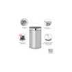 Brabantia Touch Bin Afvalemmer - 40 liter - kunststof binnenemmer - metallic grey - brilliant steel SW1117329