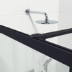 Marenza Bellini Inloopdouche - 100x200cm - veiligheidsglas - helder glas - frame rondom - anti kalk - mat zwart SW238208