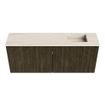 Mondiaz JOYA-DLUX 100cm meuble de salle de bains - couleur Shadow - Vasque FAYE position Droite 1 trou de robinet couleur Meli. SW1424887