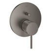 GROHE Atrio nouveau Set de finition pour robinetterie encastrée pour baignoire et douche avec inverseur Brushed Hard Graphite SW354673