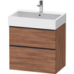 Duravit D-neo Meuble sous vasque 68.4x44.2x62.5cm 1 tiroir Noyer mat SW641175