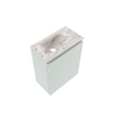 MONDIAZ TURE-DLUX Meuble de WC 40 cm Greey. Lavabo EDEN Glace position gauche. Avec 1 trou de robinet. SW1103302