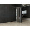 Wiesbaden Comfort Paroi de douche italienne avec profil mural 60x200cm verre avec film nano 10mm SW10408