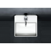 Clou Flush Fontein - 28x27x10cm - met afvoerplaat - met afvoerplug - voorbewerkt kraangat - mat wit SW106242