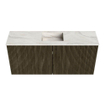 Mondiaz JOYA-DLUX 90cm meuble de salle de bains - couleur Shadow - Vasque FAYE position Milieu 1 trou de robinet couleur Ostra. SW1423002