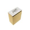 MONDIAZ TURE-DLUX Meuble WC 40 cm Oro. EDEN lavabo Ostra position milieu. Sans trou de robinet. SW1104966