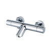 Fortifura Calvi thermostatische badkraanset Chroom SHOWROOMMODEL SHOW26421