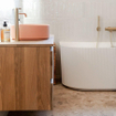 Hotbath Ace Mitigeur de lavabo - haut - sur plage - sans vidage - Laiton brossé PVD SW1117566