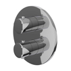 IVY Bond Partie de finition - pour thermostat encastrable - 3 voies inverseur avec arrêt - rosace ronde - Chrome SW1030965