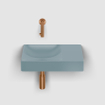 Clou Vale fontein 38 cm zonder kraangat rechts mat blauw keram SW809552
