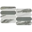 Ceralto Amaro Facet Carreau mosaïque - 19.5x37cm - 9.0mm - Vert/sauge SW1117187