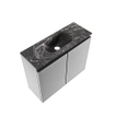 MONDIAZ TURE-DLUX Meuble WC 60cm Plata. EDEN lavabo Lava position milieu. Avec 1 trou de robinet. SW1103944