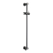 Brauer Gunmetal Edition Colonne de douche thermostatique avec pommeau 20cm et bras mural courbé 40cm et douchette Stylo 1 jet flexible lisse avec coude mural Gunmetal brossé PVD SW715886