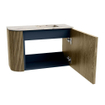 Mondiaz JOYA-DLUX 61.6cm toiletmeubel - ronding links kleur Dusk - Wastafel FAYE positie Rechts Zonder kraangat kleur Nata. SW1425920